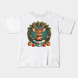 Christmas Reindeer Kids T-Shirt